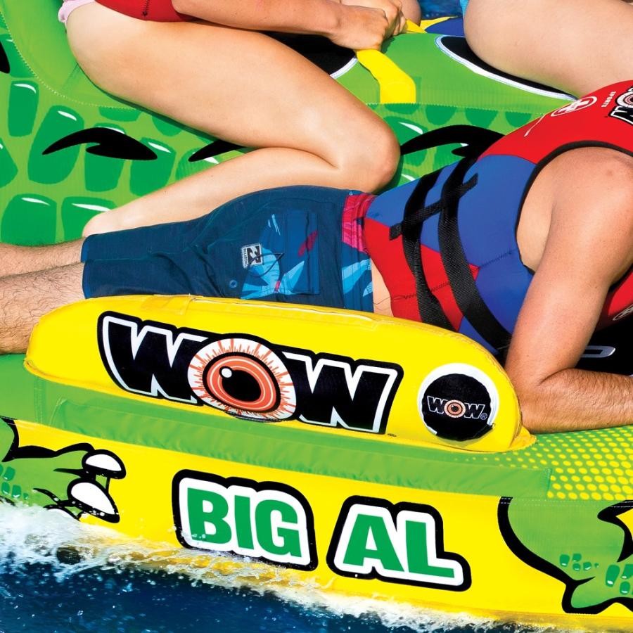 【正規品】 4人乗り バナナボート トーイングチューブ WOW (ワオ) ビッグアリゲーター 2点セット ロープ付 【BC1325842032】(46345円)