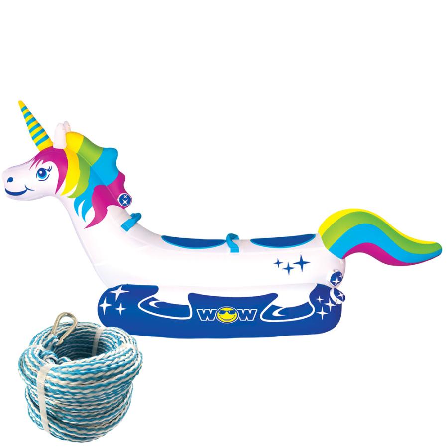 50 Off 2人乗り トーイングチューブ バナナボート Wow ワオ ユニコーン 2点セット ロープ付き 全商品オープニング価格特別価格 Www Maxipiso Com Ar
