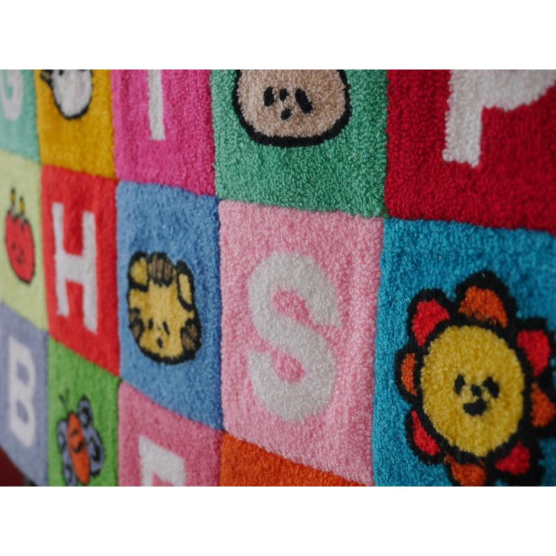 値下げ¥9800→8900☆モグラのクッション☆パンチニードル 日本ヴォーグ社】パンチニードルスタートブック 吉田微風 刺しゅう