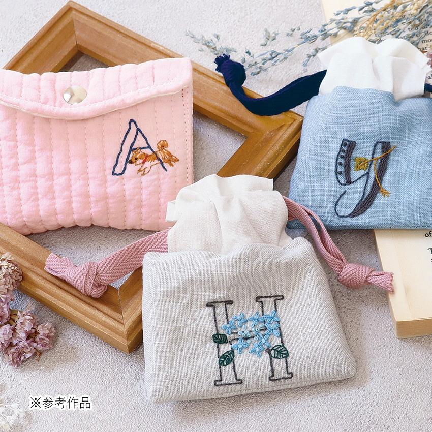 【リネン刺繍　あん様オーダー専用ページ】マルチクロス 刺しゅう用リネンコットンクロス 約62×50cm 麻86％綿14％ KLC4014 綿麻