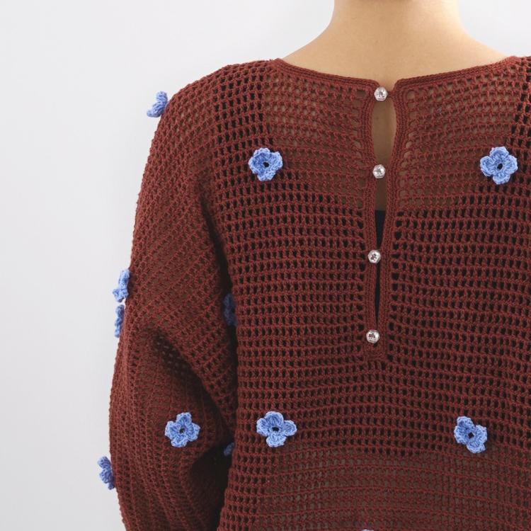 DARUMA】『SUMMER WEAR vol.3』より 野の花クロッシェプルオーバーの