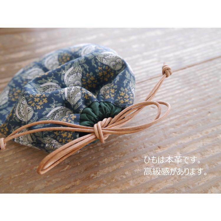 キット】小さな巾着袋のキット(2個作れます♪) 実物大型紙付き キット】小さな巾着袋のキット(2個作れます♪) 実物大型紙付き