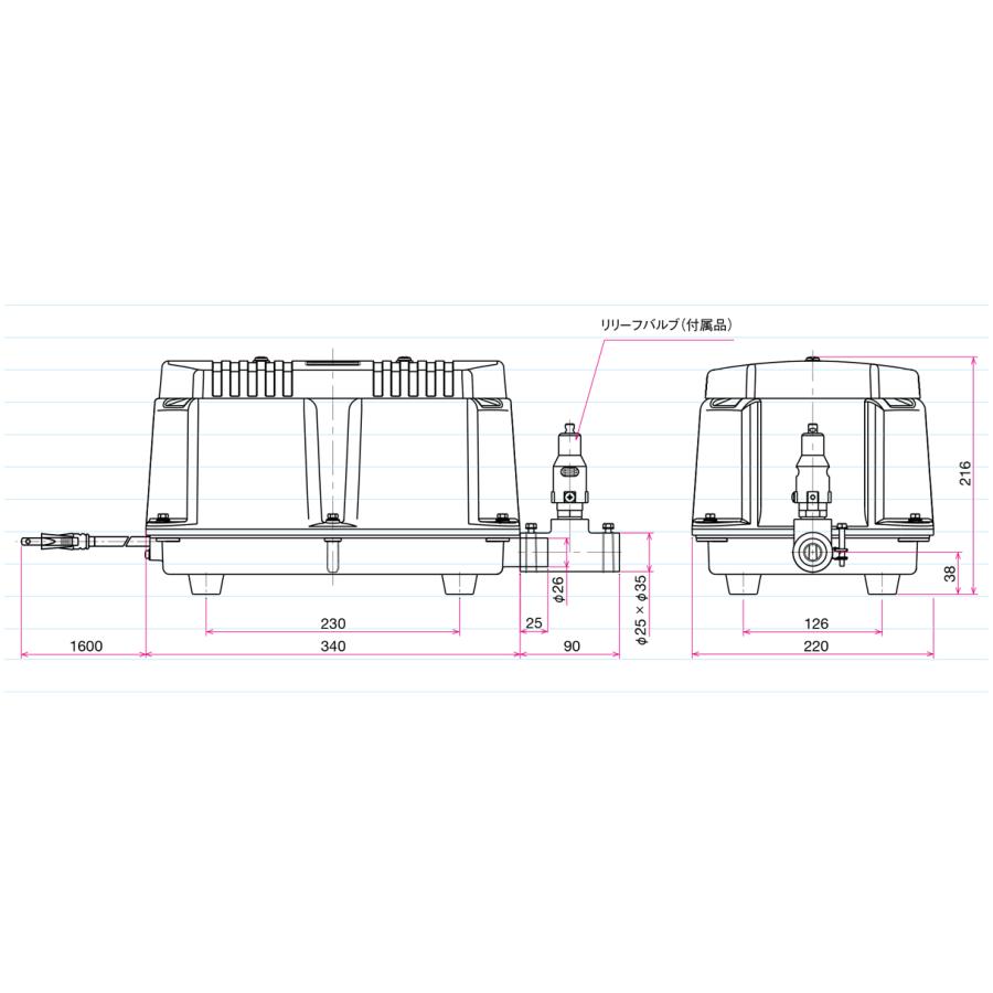 安永 LW-300 単相100V LW-300A LW-300B 浄化槽 ブロワー 安永