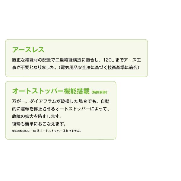 フジクリーン EcoMac-60 エアーポンプ 省エネ 浄化槽ブロワー 浄化槽エアーポンプ 浄化槽エアポンプ 浄化槽ブロアー エアポンプ ブロワー ブロワ ブロアー｜avaler｜04