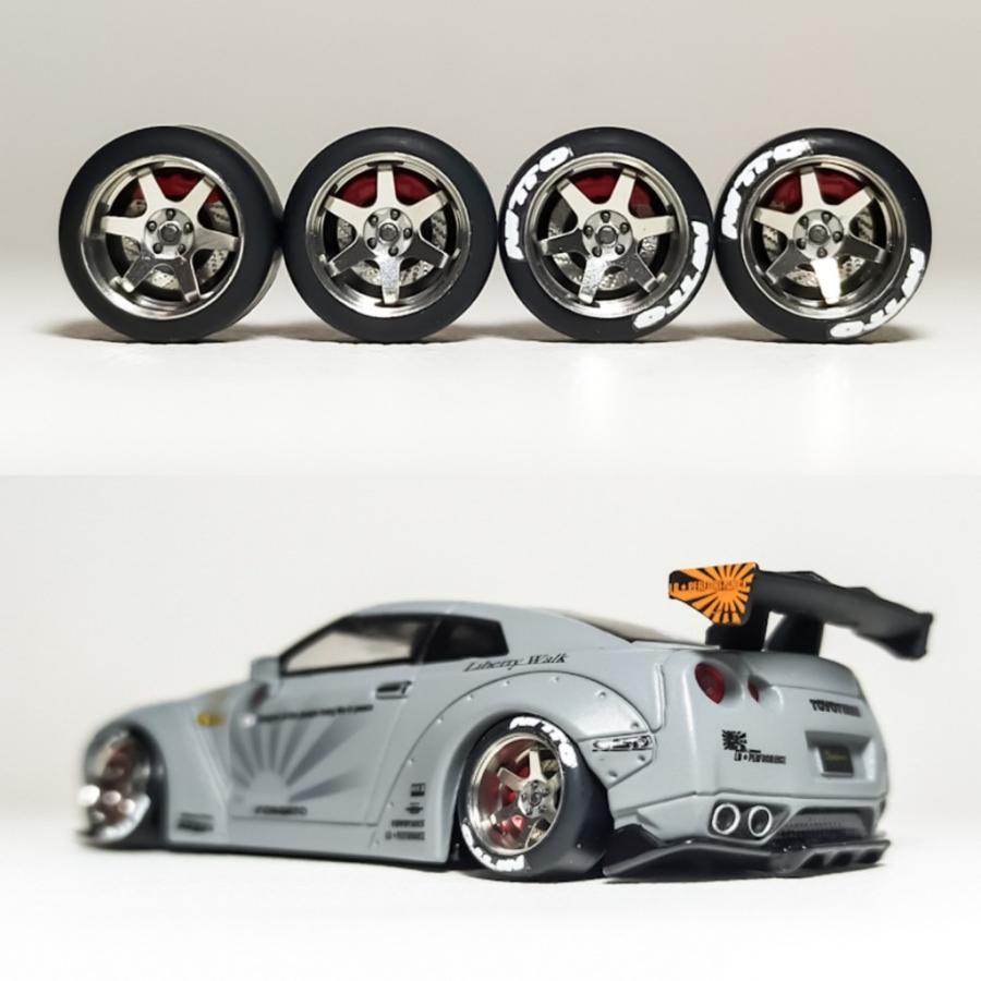 1/64 ホイール ミニカー トミカ ホットウィール 深リム 交換用 1/64 ホイール ミニカー トミカ ホットウィール 深リム 交換用