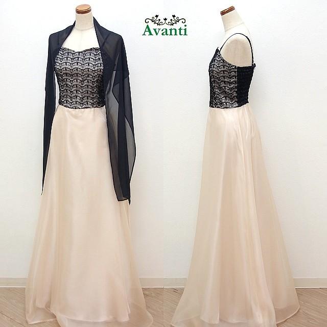 国内発| 結婚式に♪ STAUD ボウタイ オーガンザ ロングドレス ロングドレス200 胸元レースのパーティードレス オーガンジー