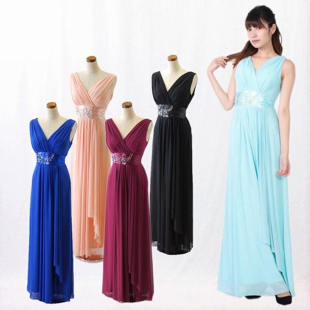 ロングドレス 演奏会 結婚式 パーティードレス 演奏会用ドレス ワンピース 二次会 緑 黒 青 S L カラオケ キャバ 即納 大きいサイズ ロングドレス413 R-216 | IMPERIAL（ファッション）