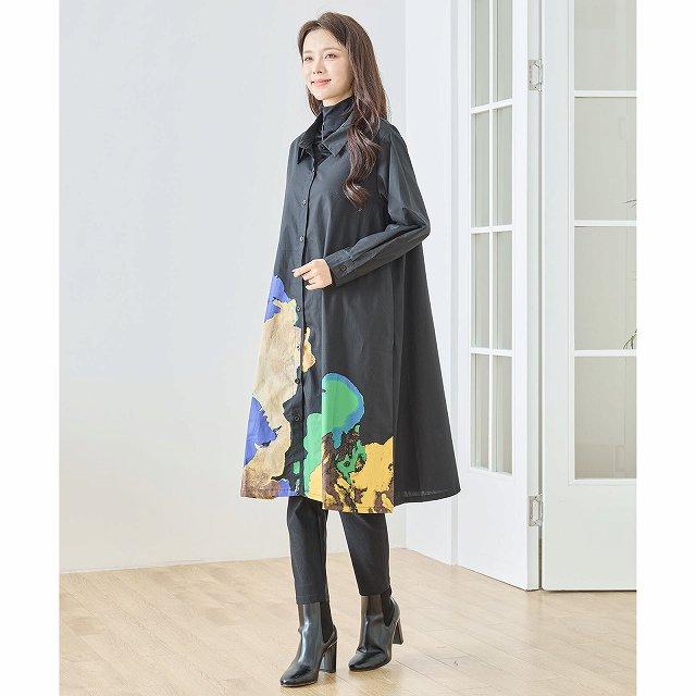 TRUBE ワンピース 長袖 シャツワンピース チュニック レディース