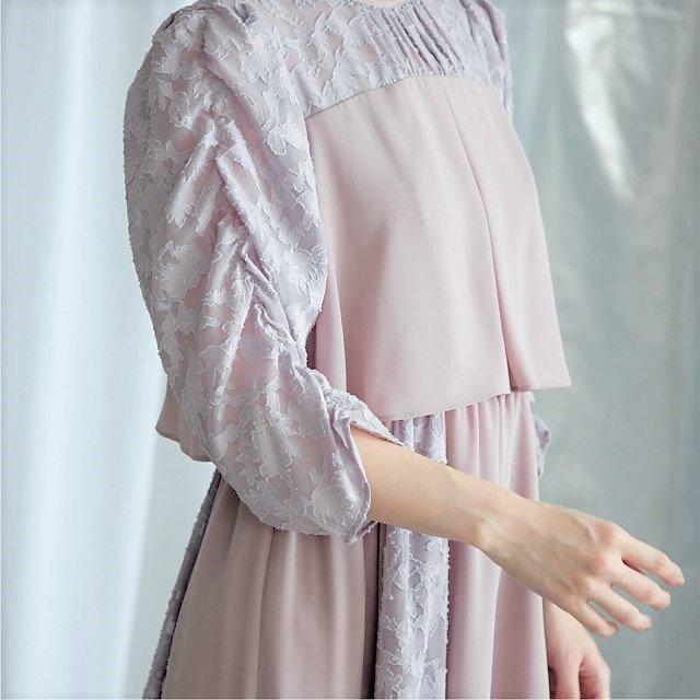 Sweet As ワンピース 結婚式 パーティードレス ミモレ丈 袖あり 披露宴