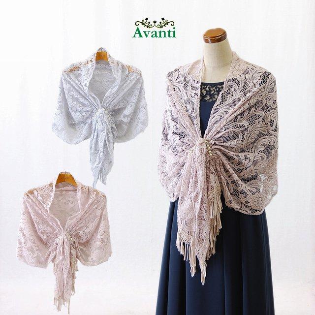 ショール ストール 結婚式 大きめ 大判 刺繍 レース ボレロ フォーマル
