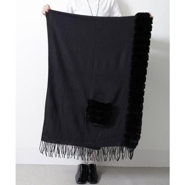 ファーストール ケープ ショール ポンチョ 大判 秋 冬 M L 黒 ベージュ