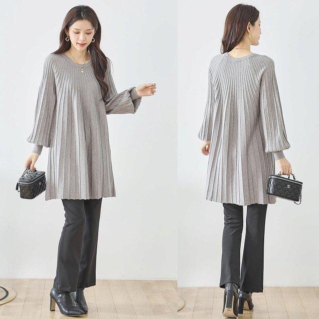 TRUBE ニット ロングニット ワンピース チュニック トップス