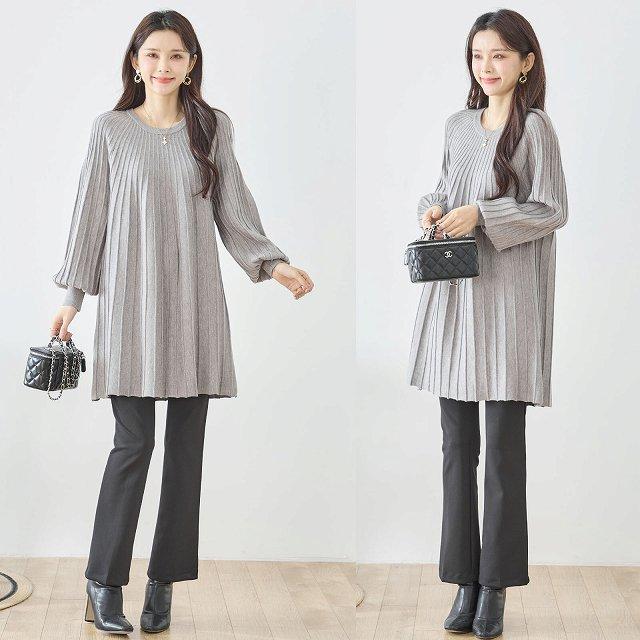 TRUBE ニット ロングニット ワンピース チュニック トップス