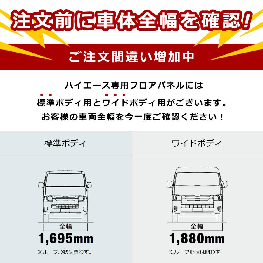 プロダックス 200系 ハイエース DX ワイド フロアパネル S