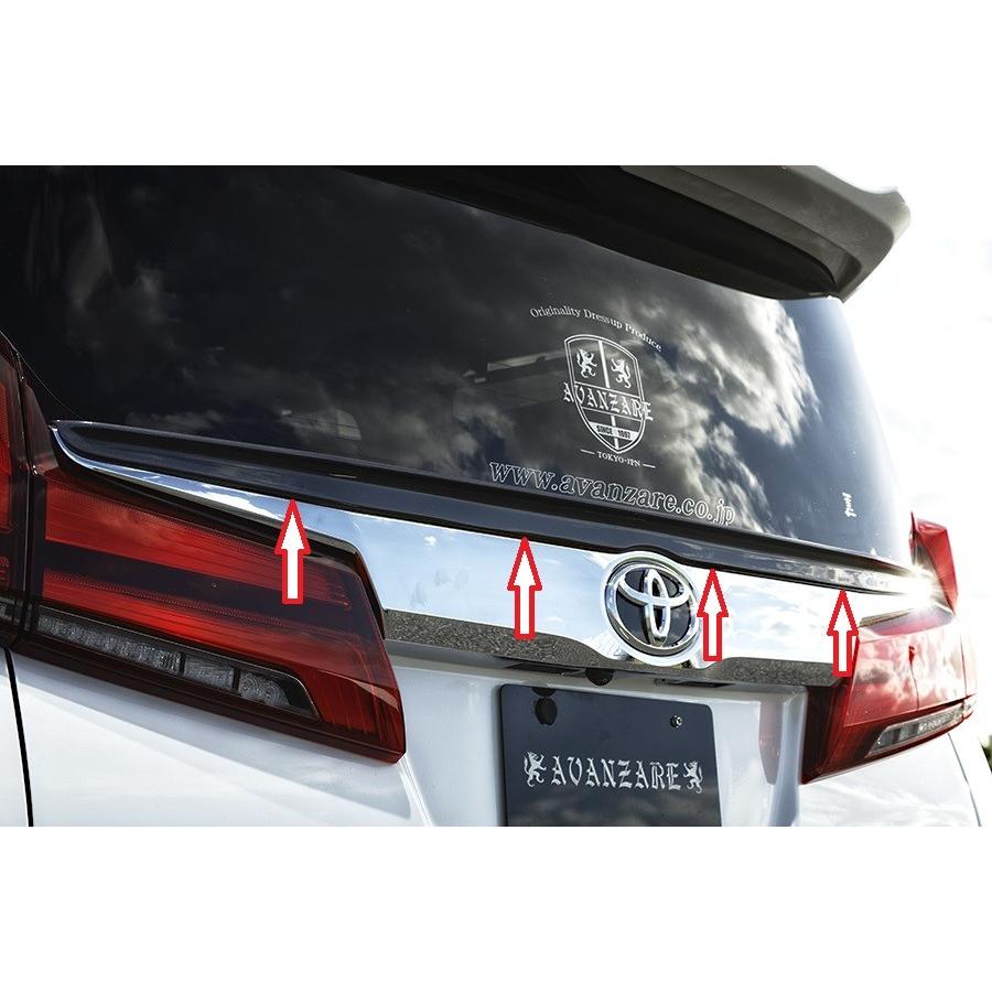 30系アルファード 後期 リアゲートウィング【アヴァンツァーレ