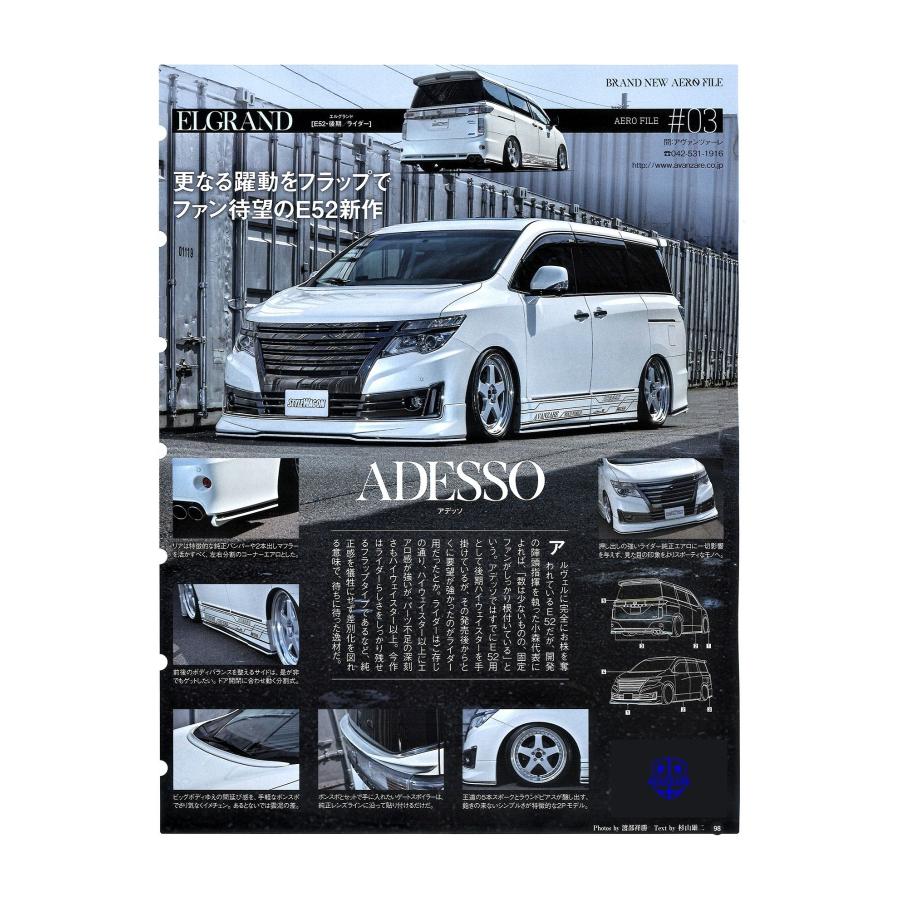E52エルグランド 後期 ライダー リアサイドスポイラーセット