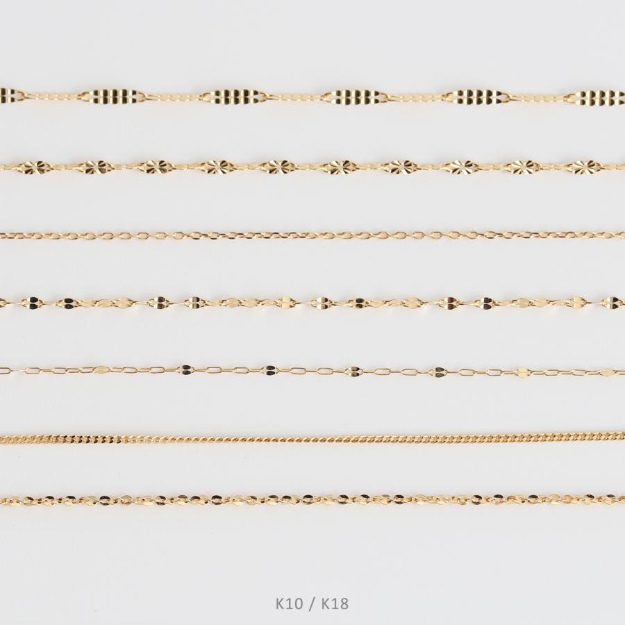 ゴールド チェーン アンクレット k10 k18 シンプル ギフト プレゼント　Gold Chain Anklet | 