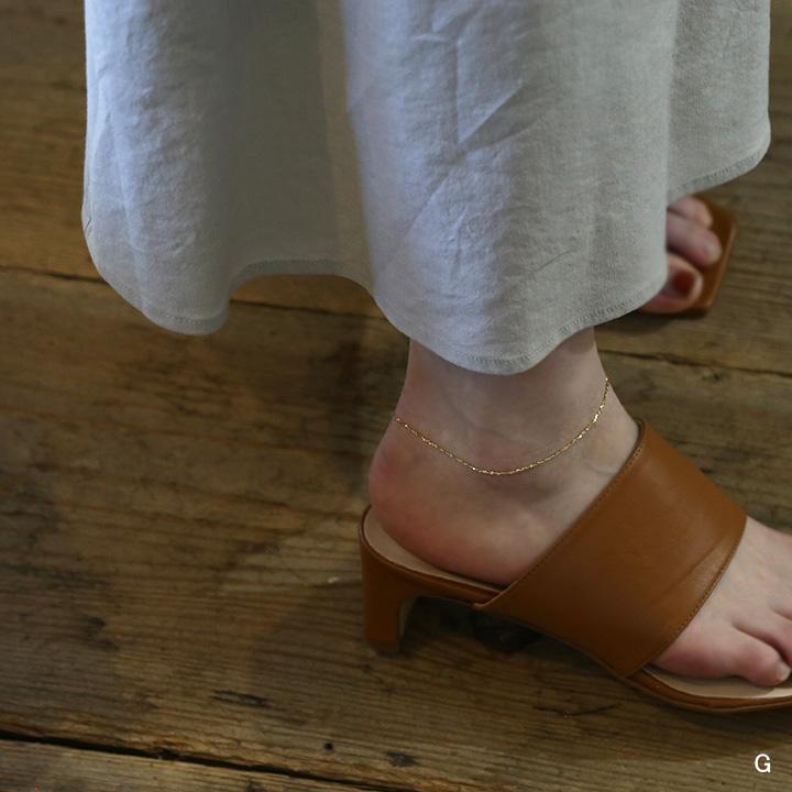 ゴールド チェーン アンクレット k10 k18 シンプル ギフト プレゼント　Gold Chain Anklet |  | 14