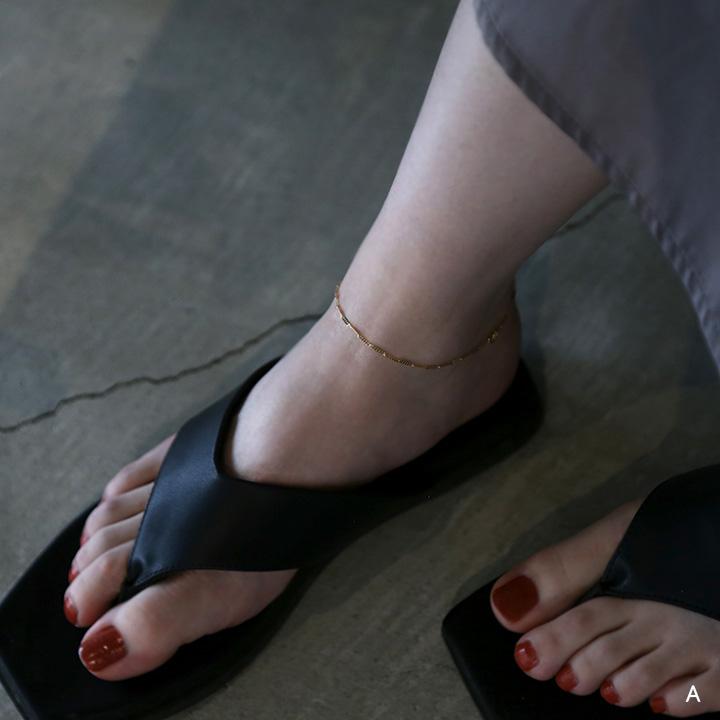ゴールド チェーン アンクレット k10 k18 シンプル ギフト プレゼント　Gold Chain Anklet |  | 08