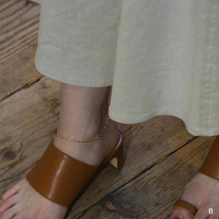 ゴールド チェーン アンクレット k10 k18 シンプル ギフト プレゼント　Gold Chain Anklet |  | 09