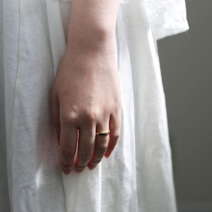 ゴールド シンプル リング 結婚指輪 ペアリング 指輪 メンズ レディース K10 K18 Pt900 プラチナ 地金 ギフト プレゼント  Plane Nude Ring M | Avaron | 08