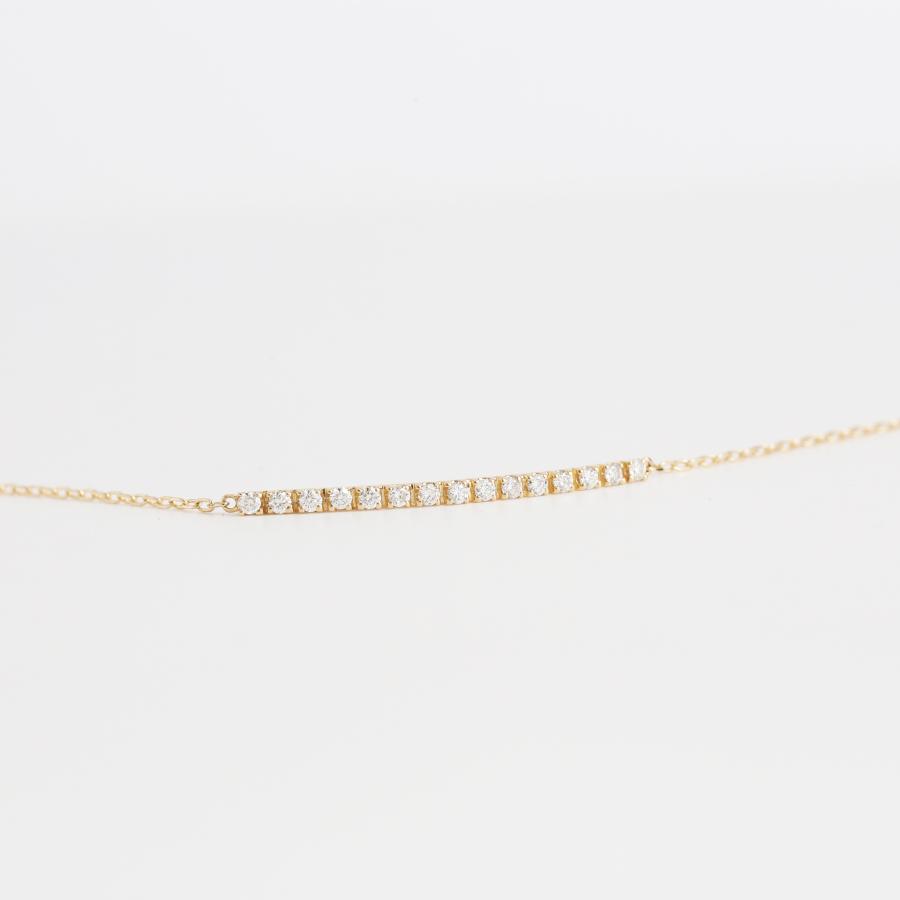 ダイヤモンド ブレスレット ゴールド プラチナ k10 k18 pt900 シンプル ギフト プレゼント  Dear Line Bracelet | Avaron | 01