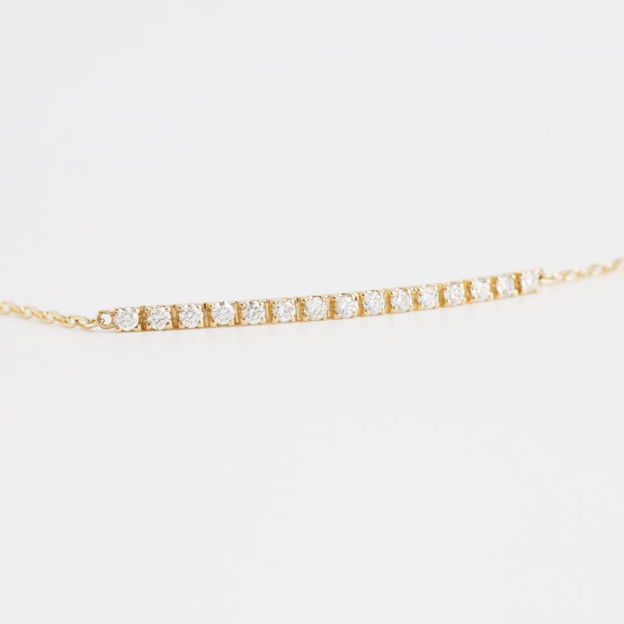 ダイヤモンド ブレスレット ゴールド プラチナ k10 k18 pt900 シンプル ギフト プレゼント  Dear Line Bracelet | Avaron | 02