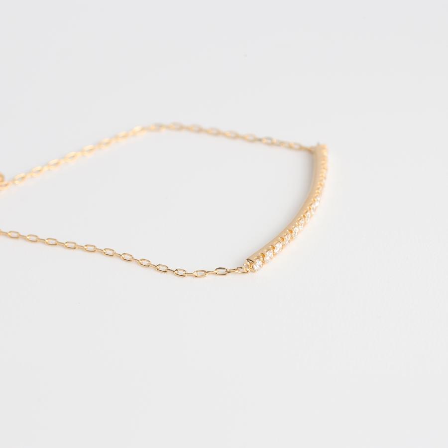 ダイヤモンド ブレスレット ゴールド プラチナ k10 k18 pt900 シンプル ギフト プレゼント  Dear Line Bracelet | Avaron | 04