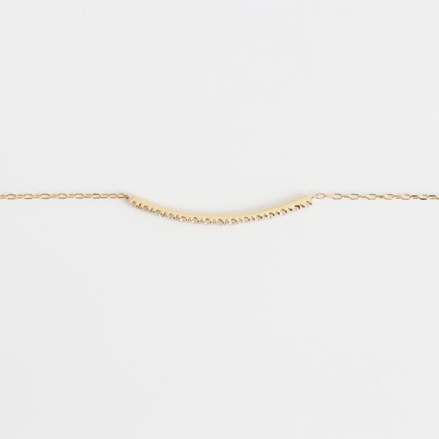 ダイヤモンド ブレスレット ゴールド プラチナ k10 k18 pt900 シンプル ギフト プレゼント  Dear Line Bracelet | Avaron | 05