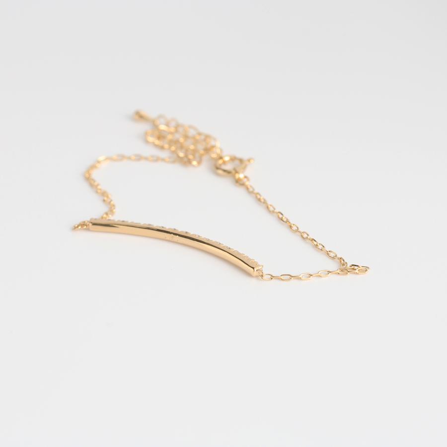 ダイヤモンド ブレスレット ゴールド プラチナ k10 k18 pt900 シンプル ギフト プレゼント  Dear Line Bracelet | Avaron | 06