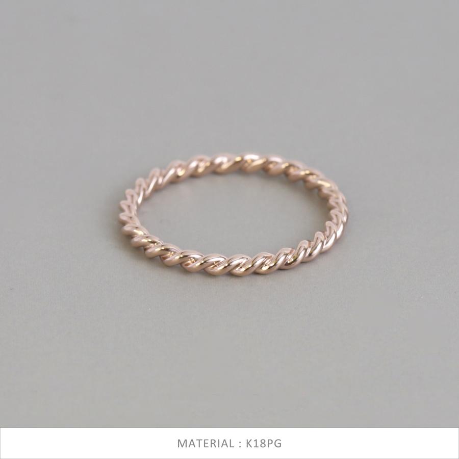 Avaron（アヴァロン） ツイスト リング イエローゴールド 指輪