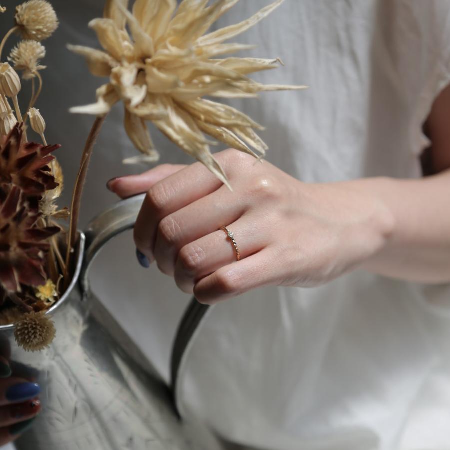 アヴァロンAvaron Almeia Ring 1粒ダイヤモンドK18 ゴールド アヴァロンAvaron Almeia Ring 1粒ダイヤモンドK18 ゴールド