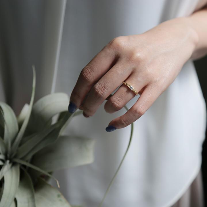 Avaron（アヴァロン） プリンセスカット 一粒 ダイヤモンド リング