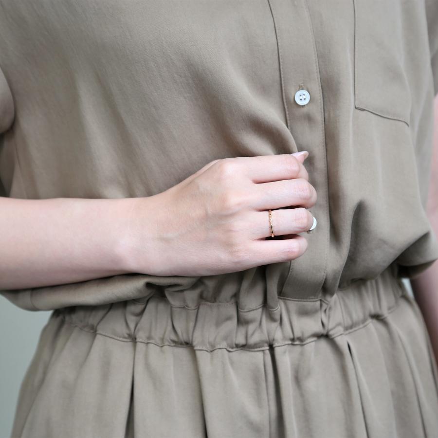 Avaron ひし形 モチーフ リング イエローゴールド 指輪