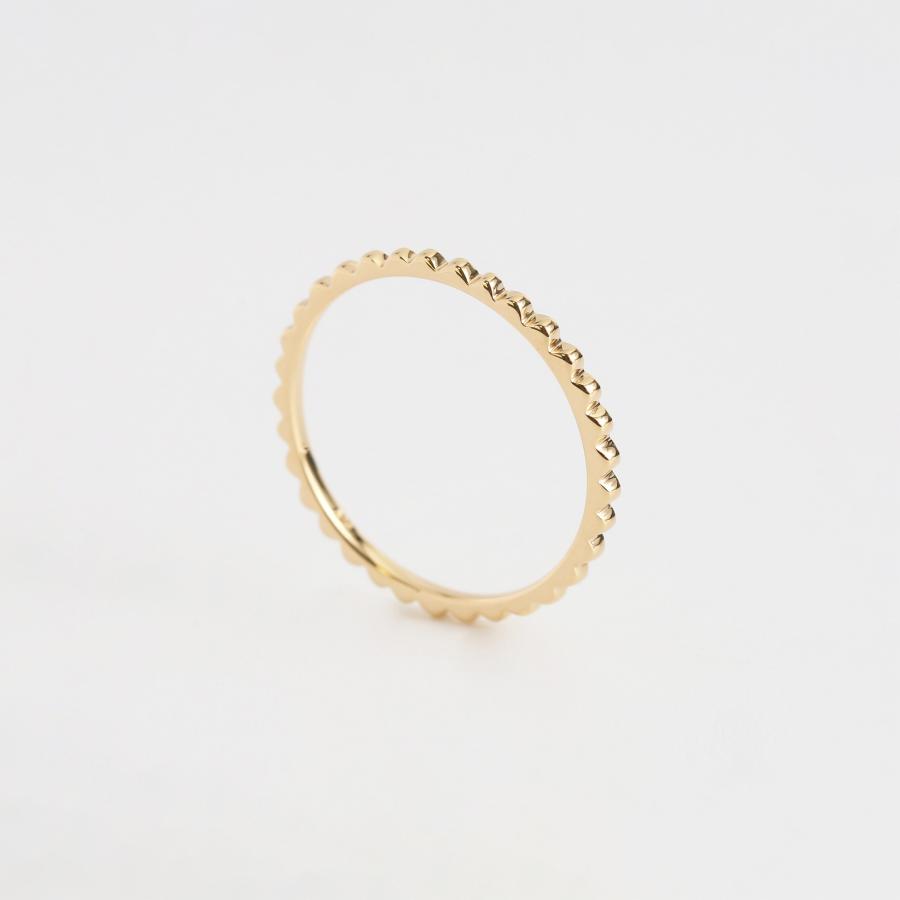 Avaron（アヴァロン）K18ミルグレイン 地金リング Avaron ミルグレイン ゴールド リング 指輪 レディース K10 K18