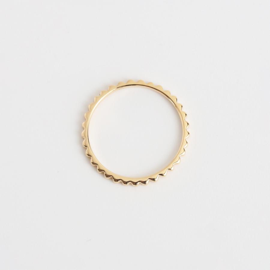 Avaron ミルグレイン ゴールド リング 指輪 レディース K10 K18