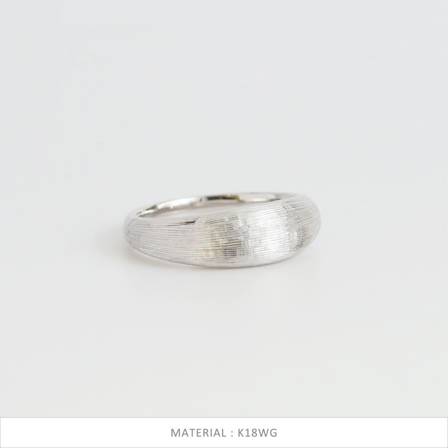 リング 指輪 ヘアライン レディース k18 k10 イエローゴールド サイズ 大ぶり 幅広 ギフト プレゼント  Valentino Ring | Avaron | 06