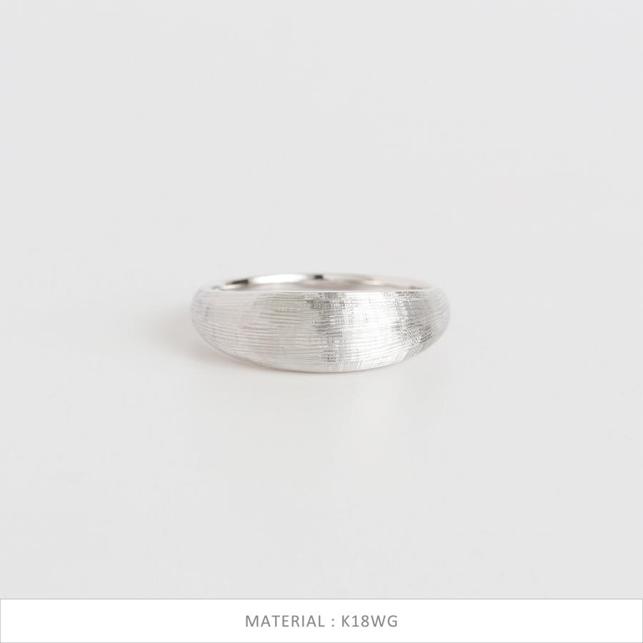 リング 指輪 ヘアライン レディース k18 k10 イエローゴールド サイズ 大ぶり 幅広 ギフト プレゼント  Valentino Ring | Avaron | 08