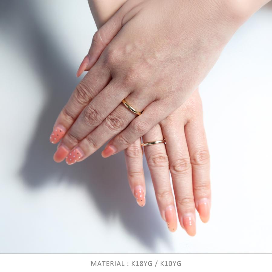 Avaron（アヴァロン） 艶消し ゴールド リング 指輪 レディース K10