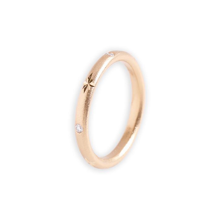 Avaron リング 指輪 星 スター ダイヤモンド レディース K10 K18