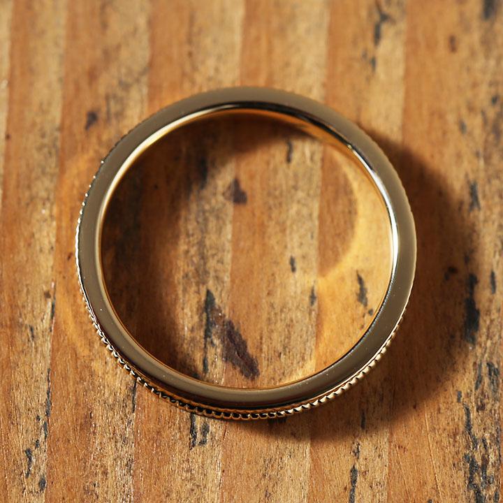 リング 指輪 結婚指輪 ペアリング レディース ミルグレイン K10 K18 Pt900 ゴールド プラチナ シンプル ギフト プレゼント 受注生産品  Navarra｜avaron｜06