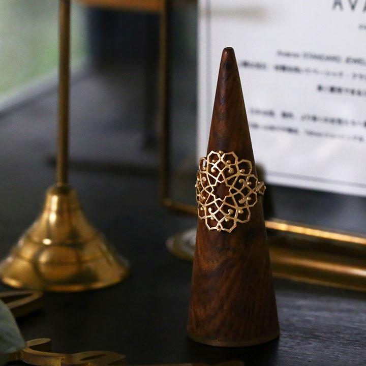 Avaron（アヴァロン） リング 指輪 透かし アラベスク レディース K10