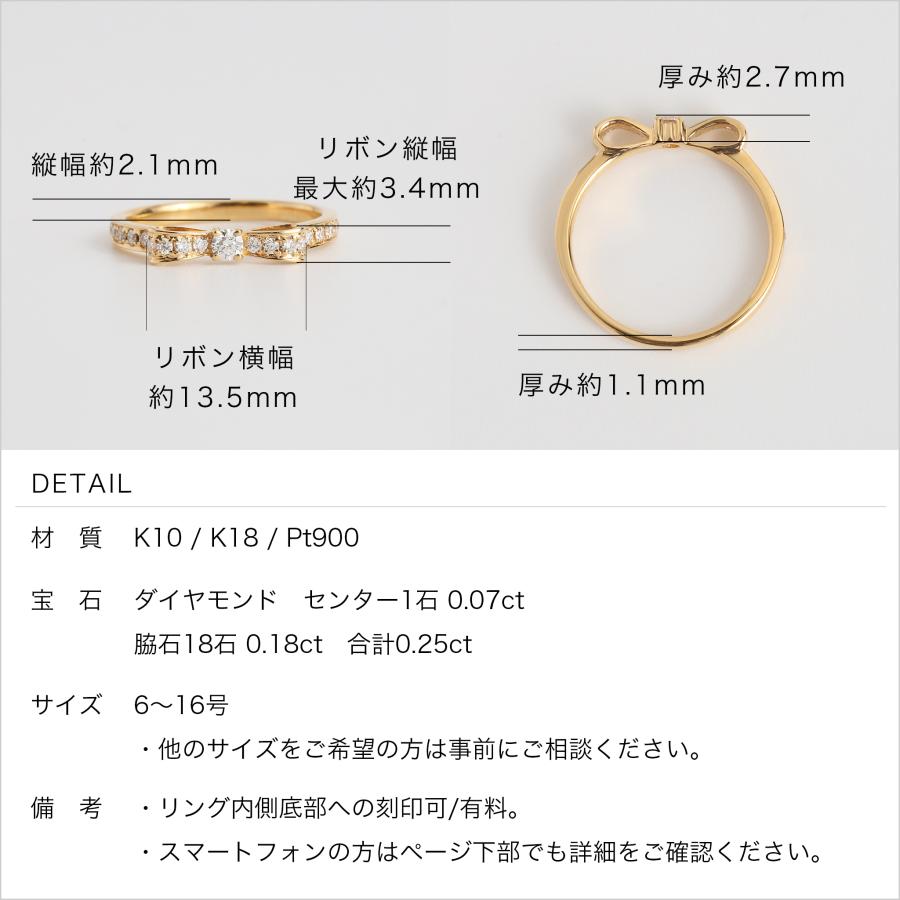 Avaron（アヴァロン） リボン ダイヤモンド リング 指輪 レディース