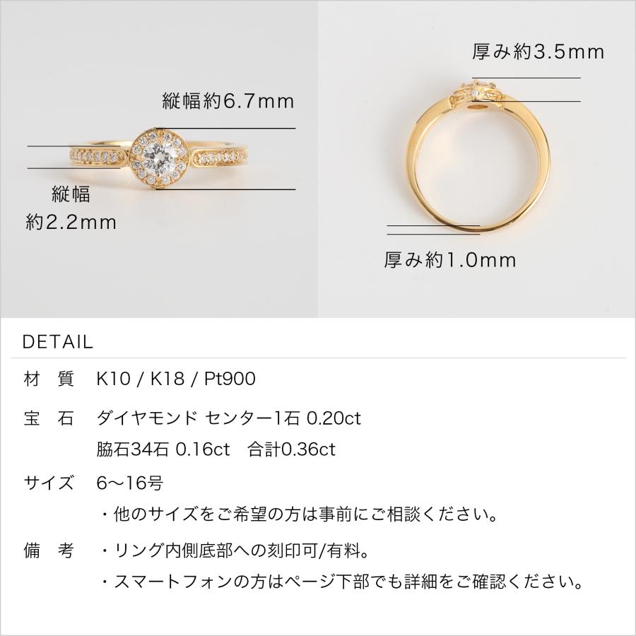 Avaron（アヴァロン） ヘイロー デザイン ダイヤモンド リング 指輪