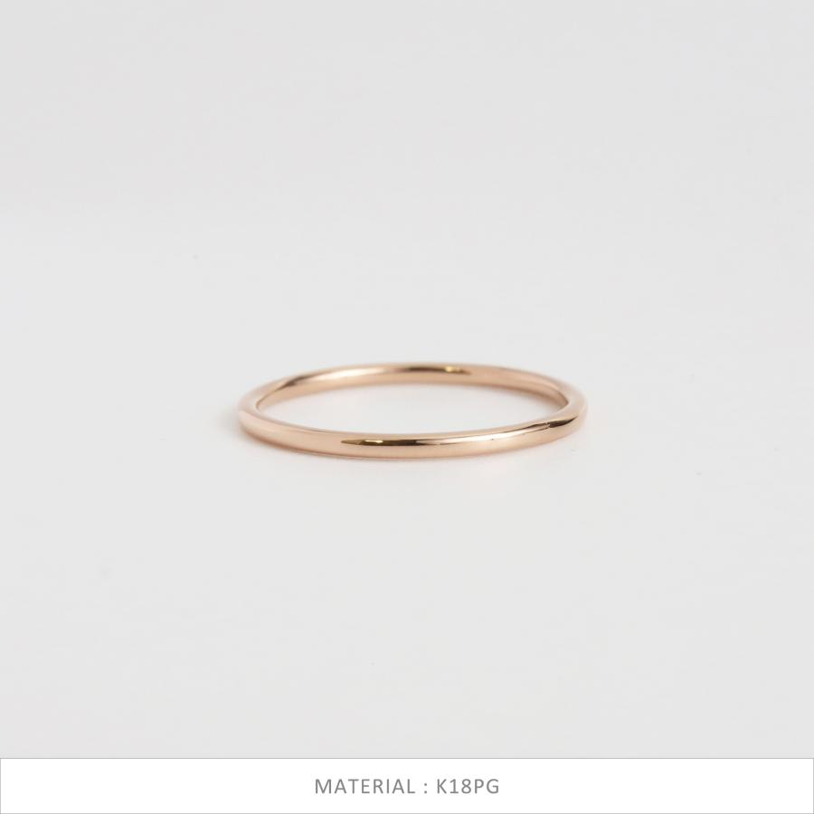 Avaron（アヴァロン） シンリング イエローゴールド 細身 華奢