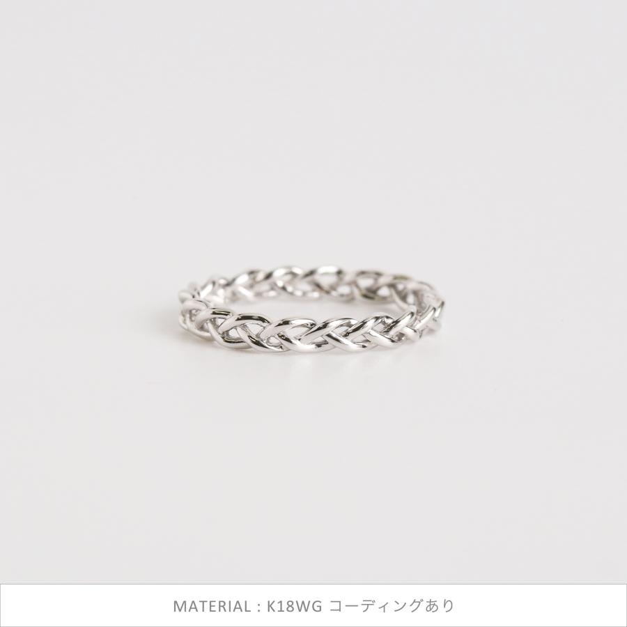 Avaron（アヴァロン） イエローゴールド 編み込み リング 指輪