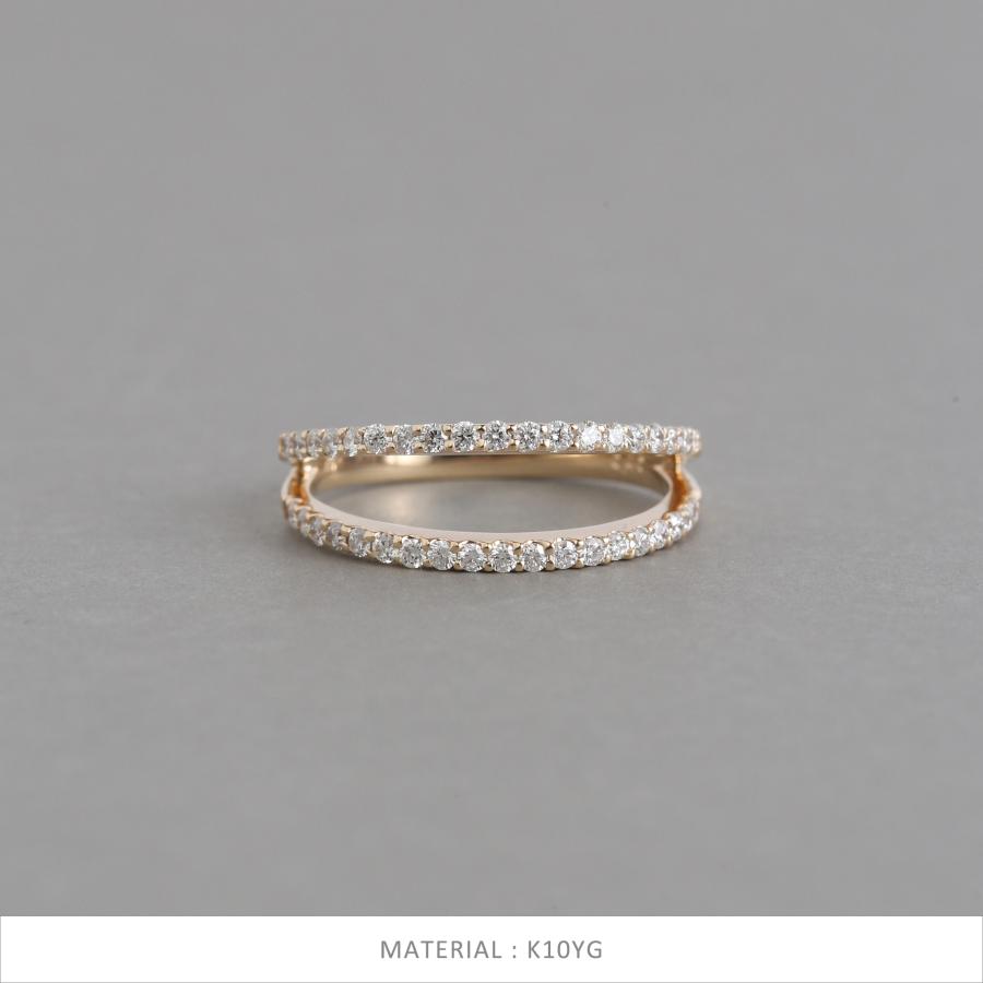 Avaron（アヴァロン） ダブルアーム ダイヤモンド リング 指輪