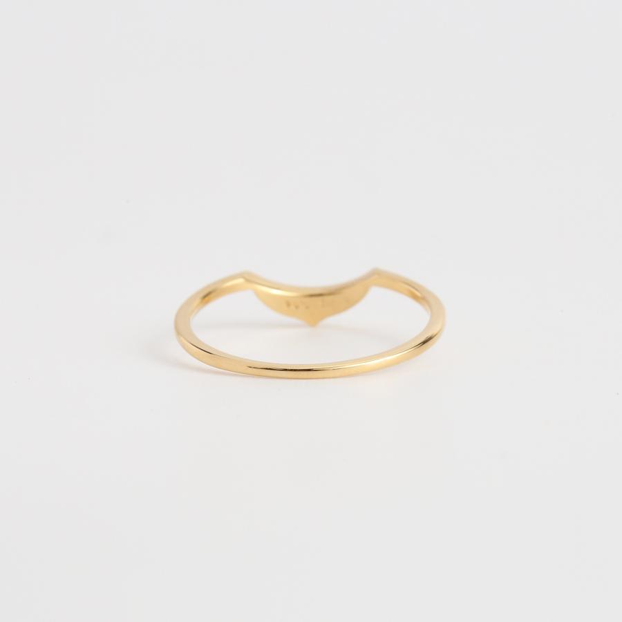 専用です♡AVARON K10YG ダイヤモンドリング #10 Avaron ダイヤモンド 三日月 リング 指輪 レディース K10 K18