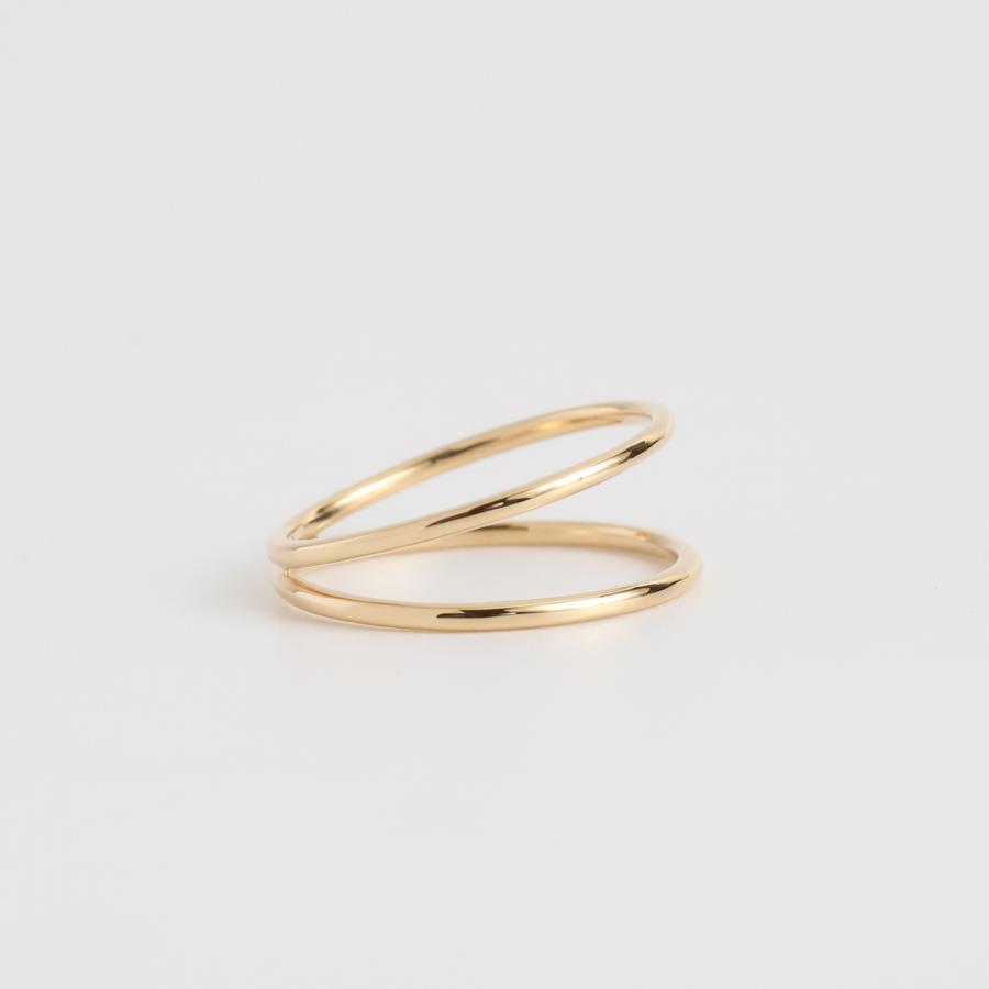 Avaron（アヴァロン） ダブルアーム リング ゴールド 指輪 レディース