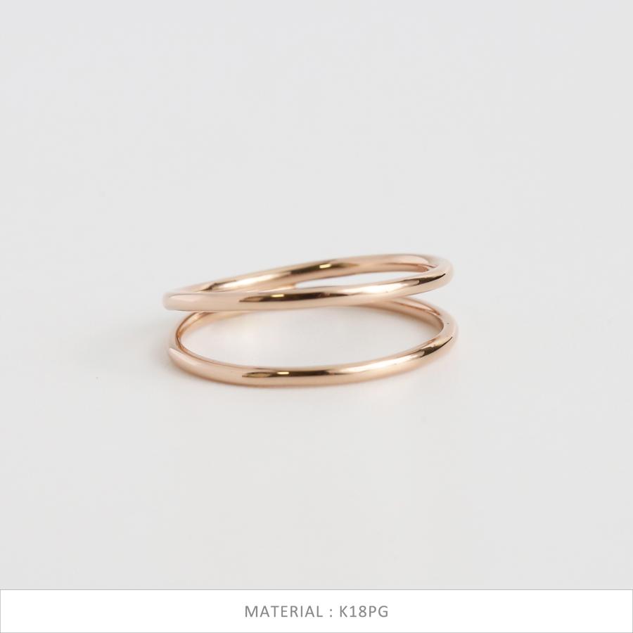 Avaron（アヴァロン） ダブルアーム リング ゴールド 指輪 レディース